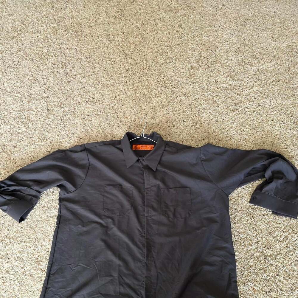 Red Kap Men's Black and Brown Shirt